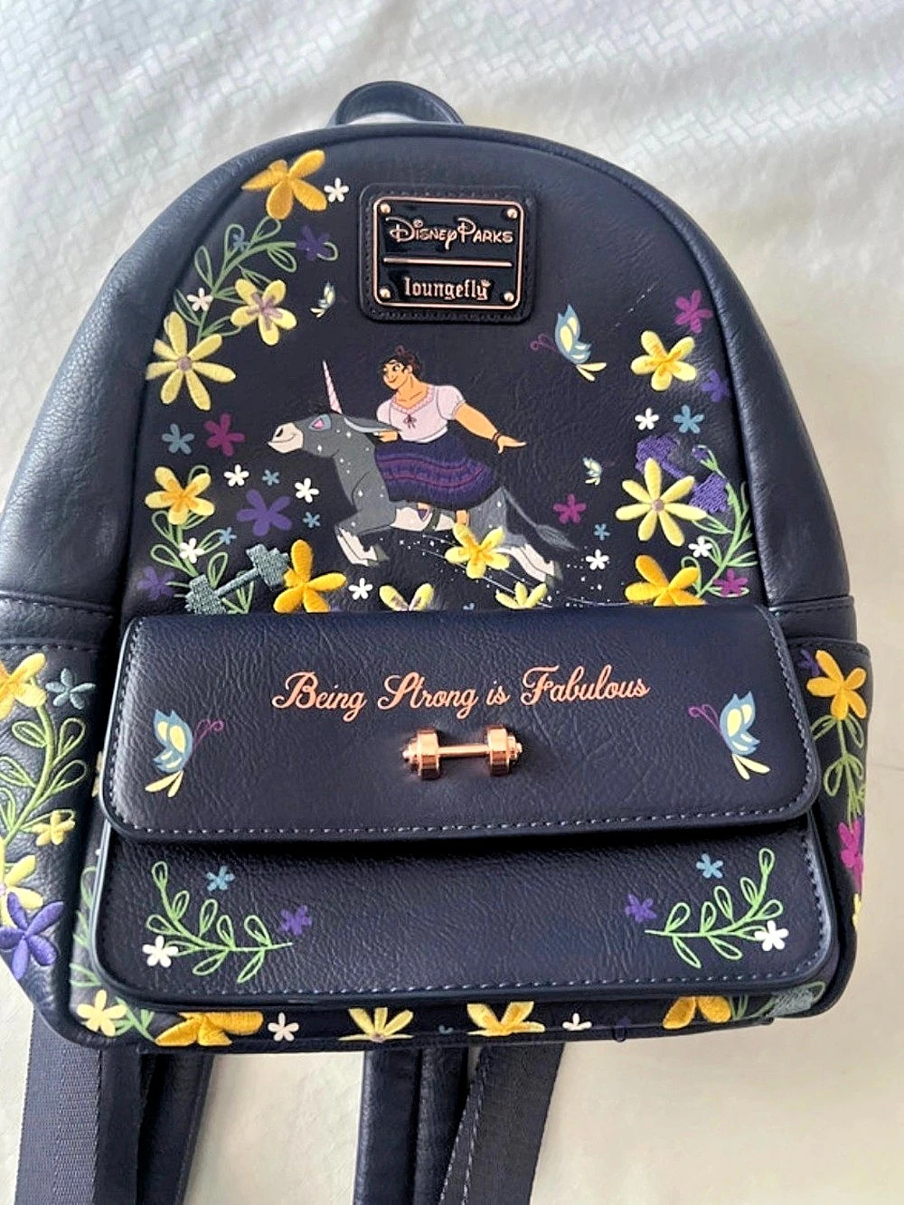 Loungefly Disney Parks Encanto Luisa Mini Backpack - Being Strong is Fabulous